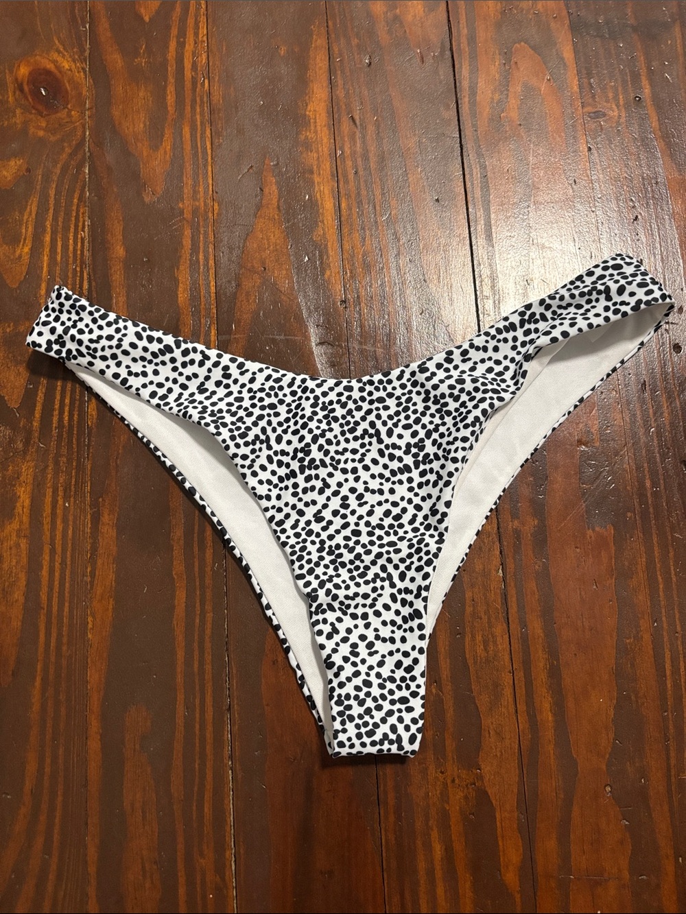 Dalmatian Print Bikini Bottoms - Black & White